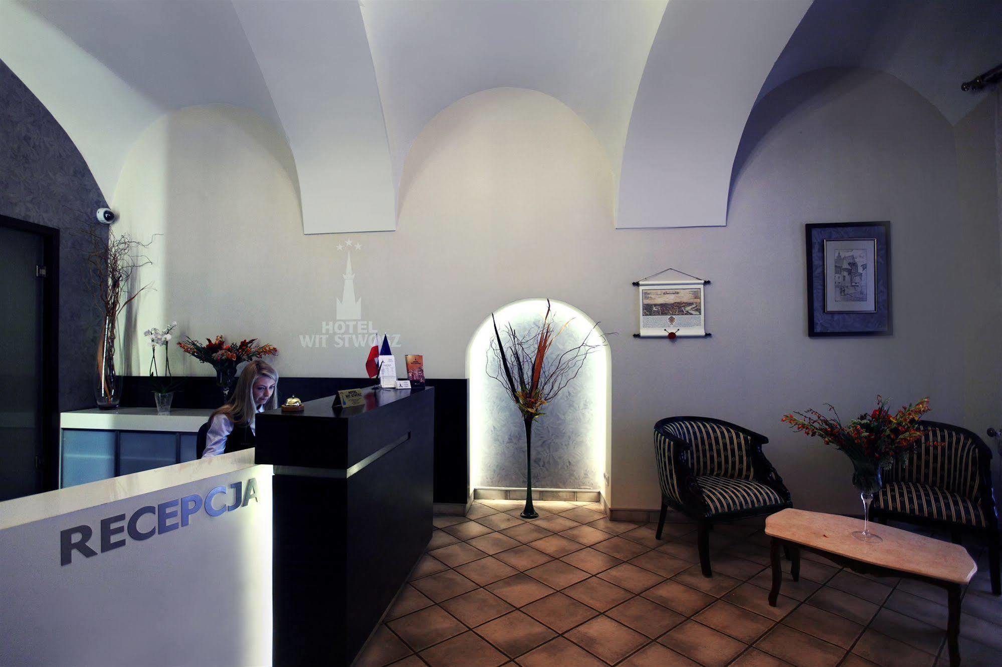 Hotel Wit Stwosz Kraków Inreriör bild
